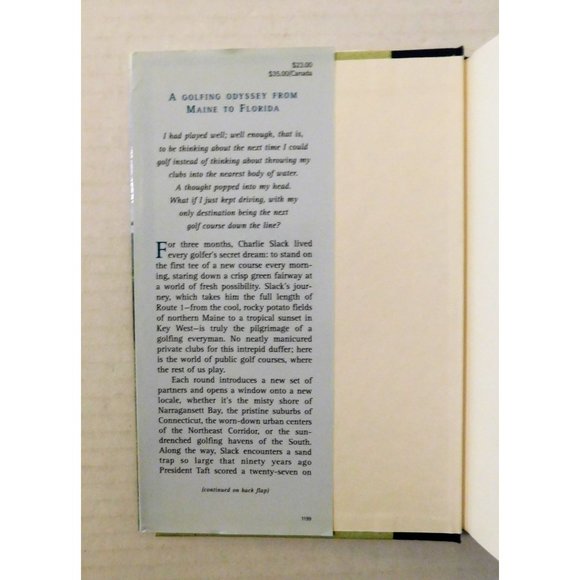 Blue Fairways By Charles Slack Signed 1999 First Edition Golfing Memoir HBDJ - Picture 4 of 6